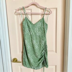 Green floral LA hearts dress